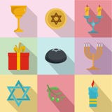 Creed icons set, flat style royalty free illustration Creed icons set, flat style royalty free illustration