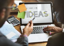 Crei le idee creative che pensano il concetto di pensieri fotografie stock Crei le idee creative che pensano il concetto di pensieri fotografie stock