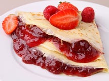 Crepe with jam