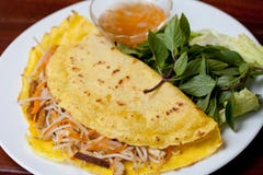 Crepe vietnamita, xeo del banh fotos de archivo Crepe vietnamita, xeo del banh fotos de archivo