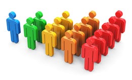Crescimento do cliente ilustração do vetor