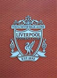 Cresta del club di calcio di Liverpool sul nuovo supporto principale Fotografia Stock Libera da Diritti Cresta del club di calcio di Liverpool sul nuovo supporto principale Fotografia Stock Libera da Diritti