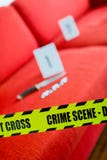 Crime scene with knife and yellow gap stock image Crime scene with knife and yellow gap stock image
