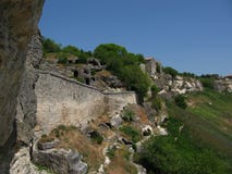 crimea Chufut - cavolo Città 25, 05,2007 della caverna fotografie stock libere da diritti crimea Chufut - cavolo Città 25, 05,2007 della caverna fotografie stock libere da diritti