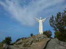 Cristo el redentor de Maratea Basilicata Italia imagenes de archivo Cristo el redentor de Maratea Basilicata Italia imagenes de archivo