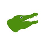 Crocodile icon vector sign and symbol isolated on white background vector illustration Crocodile icon vector sign and symbol isolated on white background vector illustration