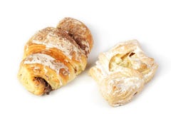 Croissant and apple pie Stock Photos Croissant and apple pie Stock Photos