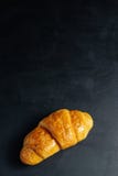 Croissant on dark table royalty free stock photo Croissant on dark table royalty free stock photo