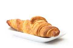 Croissant llano fotos de archivo libres de regalías Croissant llano fotos de archivo libres de regalías