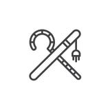 Crook and flail stock illustration. Illustration of king - 42088617