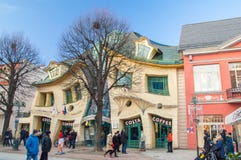 Crooked little house Polish: Krzywy Domek in Sopot. Stock Image Crooked little house Polish: Krzywy Domek in Sopot. Stock Image