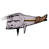 Croquis d'une poisson-botte Pour des cartes postales ou des affiches, vous pouvez sur le T-shirt illustration de vecteur Croquis d'une poisson-botte Pour des cartes postales ou des affiches, vous pouvez sur le T-shirt illustration de vecteur
