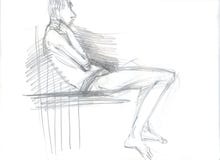 Croquis se reposant d'homme illustration de vecteur Croquis se reposant d'homme illustration de vecteur