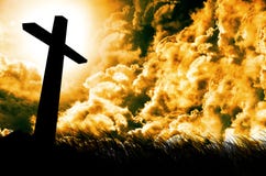 Cross Against The Sky Royalty Free Stock Images