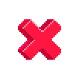 Cross red icon of decline document Royalty Free Stock Image Cross red icon of decline document Royalty Free Stock Image