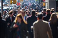 Crowd of people walking on street sidewalk stock image Crowd of people walking on street sidewalk stock image