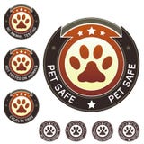 Cruelty free and pet safe product labels