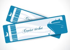 Cruise ship tickets royalty free illustration Cruise ship tickets royalty free illustration