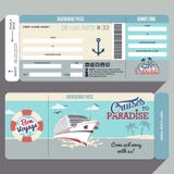 Cruises To Paradise Boarding Pass Design Stock Images Cruises To Paradise Boarding Pass Design Stock Images
