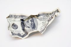 Crumpled Dollar bill