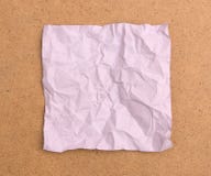 Crumpled Note Paper Stock Images