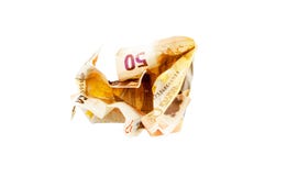 Crush 50 Euro bill stock images Crush 50 Euro bill stock images