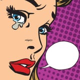 Crying girl close-up face stock illustration Crying girl close-up face stock illustration
