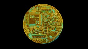Crypto Bitcoin blockchain ψηφιακό δίκτυο κρυπτογράφησης νομίσματος για τα παγκόσμια χρήματα απόθεμα βίντεο Crypto Bitcoin blockchain ψηφιακό δίκτυο κρυπτογράφησης νομίσματος για τα παγκόσμια χρήματα απόθεμα βίντεο