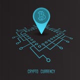 Crypto currency monetary financial vector Royalty Free Stock Image Crypto currency monetary financial vector Royalty Free Stock Image