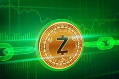 Crypto νόμισμα Αλυσίδα φραγμών Zcash τρισδιάστατο isometric φυσικό χρυσό νόμισμα Zcash με την αλυσίδα wireframe Έννοια Blockchain διανυσματική απεικόνιση Crypto νόμισμα Αλυσίδα φραγμών Zcash τρισδιάστατο isometric φυσικό χρυσό νόμισμα Zcash με την αλυσίδα wireframe Έννοια Blockchain διανυσματική απεικόνιση