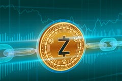 Crypto νόμισμα Αλυσίδα φραγμών Zcash τρισδιάστατο isometric φυσικό χρυσό νόμισμα Zcash με την αλυσίδα wireframe Έννοια Blockchain απεικόνιση αποθεμάτων Crypto νόμισμα Αλυσίδα φραγμών Zcash τρισδιάστατο isometric φυσικό χρυσό νόμισμα Zcash με την αλυσίδα wireframe Έννοια Blockchain απεικόνιση αποθεμάτων