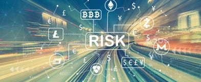 Cryptocurrency ICO risktema med snabb rörelsesuddighet stock illustrationer Cryptocurrency ICO risktema med snabb rörelsesuddighet stock illustrationer