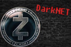 Cryptocurrency zcash ZEC νομισμάτων και μαύρος τοίχος τούβλων Darknet στοκ φωτογραφία με δικαίωμα ελεύθερης χρήσης Cryptocurrency zcash ZEC νομισμάτων και μαύρος τοίχος τούβλων Darknet στοκ φωτογραφία με δικαίωμα ελεύθερης χρήσης