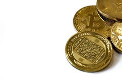 Cryptocurrency монеток изолированное на белой предпосылке стоковое изображение rf Cryptocurrency монеток изолированное на белой предпосылке стоковое изображение rf