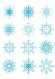 Crystal Snowflakes Stock Photos