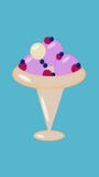 Crème glacée un lait de sirop de nourriture de dessert de cuvette illustration stock Crème glacée un lait de sirop de nourriture de dessert de cuvette illustration stock