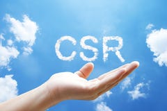 CSR lub Korporacyjny odpowiedzialności społecznej chmury słowo zdjęcie royalty free CSR lub Korporacyjny odpowiedzialności społecznej chmury słowo zdjęcie royalty free