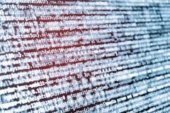 CSS programowania kod na ekranie w błękicie i czerwone światło przecieku tonuje zdjęcia stock CSS programowania kod na ekranie w błękicie i czerwone światło przecieku tonuje zdjęcia stock