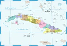 Cuba Map - Detailed Vector Illustration Royalty Free Illustration Cuba Map - Detailed Vector Illustration Royalty Free Illustration