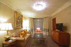 Cuban themed Living Room of a Luxury Hotel Suite royalty free stock images Cuban themed Living Room of a Luxury Hotel Suite royalty free stock images