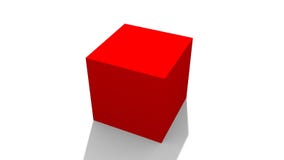 Cube rouge illustration stock Cube rouge illustration stock