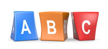 Cubes drôles en ABC illustration stock Cubes drôles en ABC illustration stock