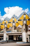 Cube Houses in Rotterdam with Blue Sky Background stock photo Cube Houses in Rotterdam with Blue Sky Background stock photo