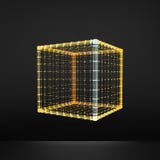 cubo Hexahedron regular Sólido platónico Poliedro regular, convexo estructura de la conexión 3D Elemento geométrico del enrejado stock de ilustración cubo Hexahedron regular Sólido platónico Poliedro regular, convexo estructura de la conexión 3D Elemento geométrico del enrejado stock de ilustración
