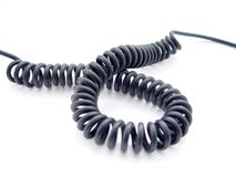 Cuerda de teléfono negra Cuerda de teléfono negra
