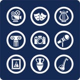Culture and Art icons (set 12, part 1) royalty free illustration Culture and Art icons (set 12, part 1) royalty free illustration