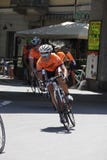 CUNEO, ITALY - JULY 10, 2016: a cyclist at the arrival of Fausto royalty free stock images CUNEO, ITALY - JULY 10, 2016: a cyclist at the arrival of Fausto royalty free stock images