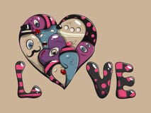 Cuore astratto Fotografie Stock Cuore astratto Fotografie Stock