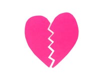 Cuore dentellare rotto fotografia stock Cuore dentellare rotto fotografia stock