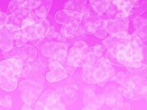 Cuori sul rosa illustrazione di stock Cuori sul rosa illustrazione di stock